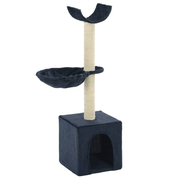 Berkfield Cat Tree with Sisal Scratching Posts 105 cm Blue