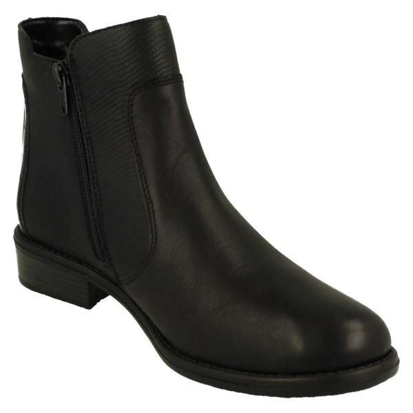 Remonte Ladies Remonte Low Heel Elasticated Casual Chelsea Boots D0F70