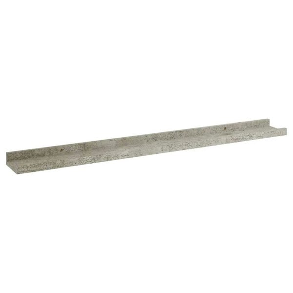 Berkfield Wall Shelves 4 pcs Concrete Grey 80x9x3 cm