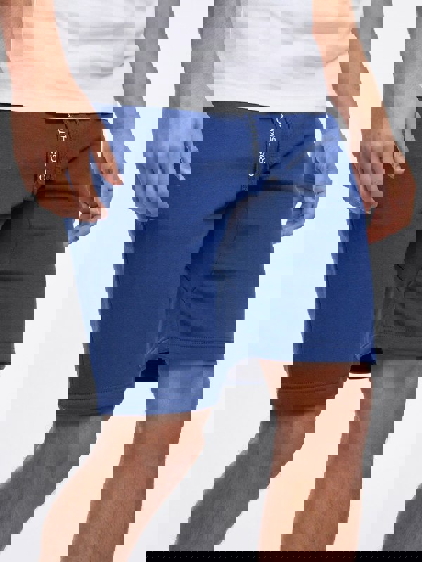 Crosshatch Goldsbury Fleece Shorts Blue