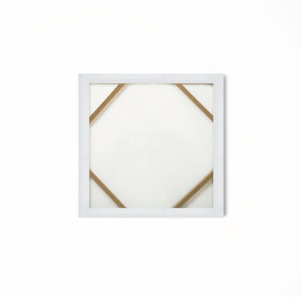 Art for the Home Harbourside Seascape Hand Painted Effect Printed Canvas | White