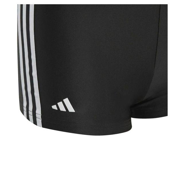 Adidas Childrens/Kids Classic 3 Stripes Regular Swim Shorts - Black/White - 