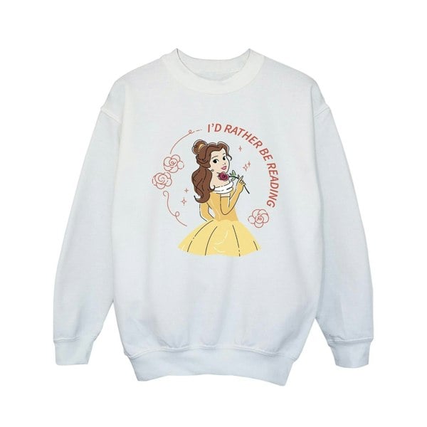 Disney Girls Beauty And The Beast I´d Rather Be Reading Sweatshirt - White