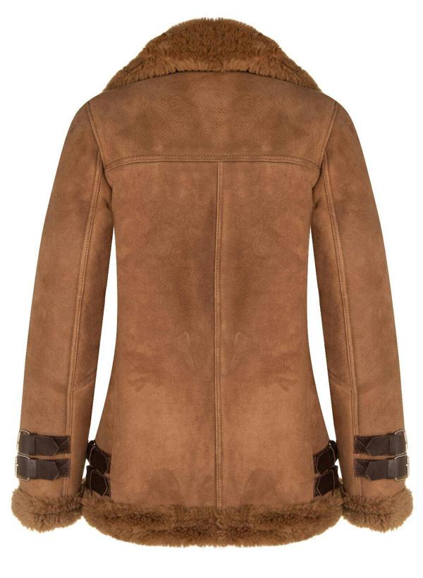 Infinity Leather Womens Sheepskin Biker Jacket-Alamar