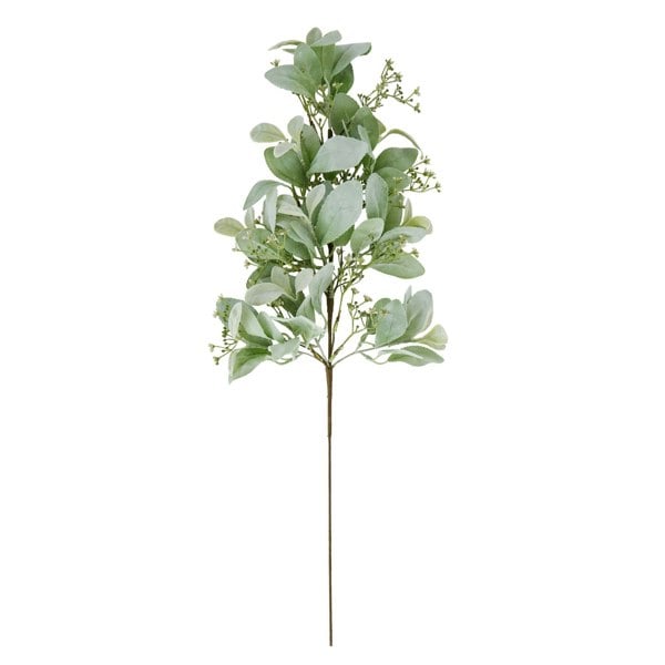 Hill Interiors Lambs Ear & Wax Flower Winter Artificial Plant - Green
