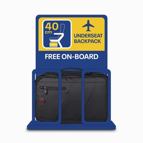 Crossgear Vortex 40cm Underseat Cabin Backpack - USB, 22L