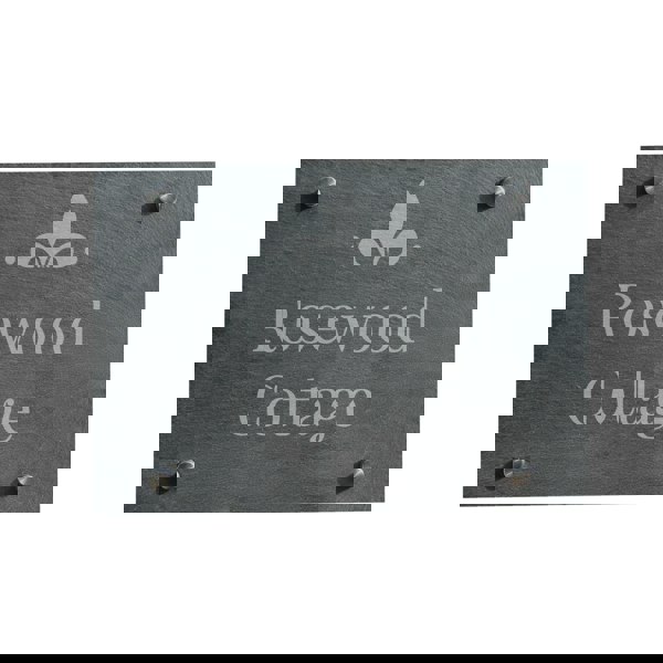 Personalised Memento Company Personalised Ornate Slate House Sign