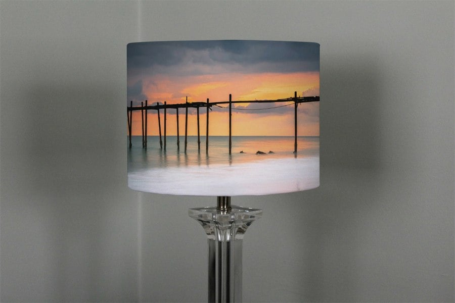 Benjamin Tate Design Wood bridge sunset at sea thailand (Ceiling & Lamp Shade)