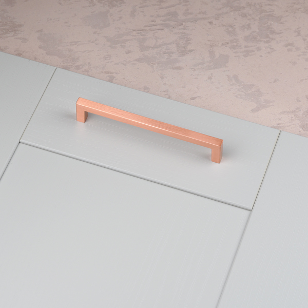 Handle & Home Satin Copper Rose Gold D Bar Handles