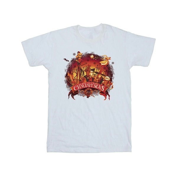 Disney Mens The Nightmare Before Christmas Scary Christmas T-Shirt - White