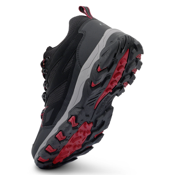 Regatta Women's Holcombe III Low Walking Shoes - Black/Beaujolais