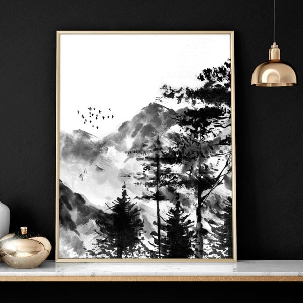 Workplace office design ideas | set of 3 Scandinavian wall art