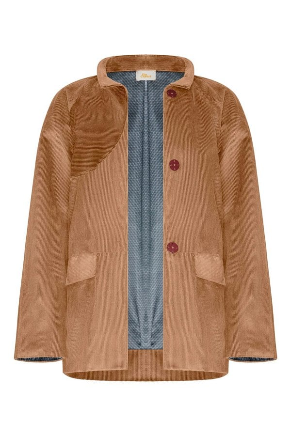 Bo Carter Orri Oversized Corduroy Jacket - Beige