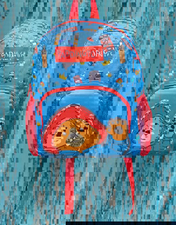 Paddington Bear Unisex Kids Blue Character Face Backpack (One Size)