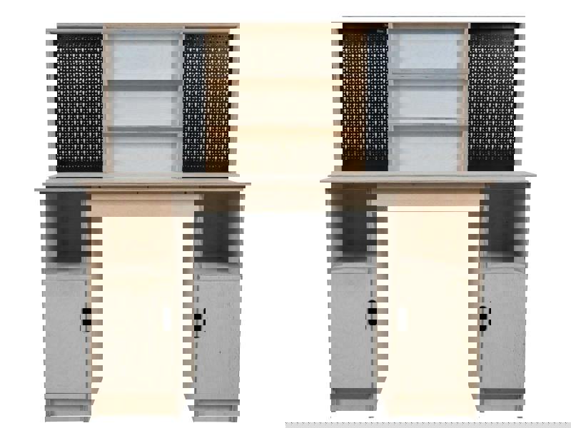 wooden cabinet workbench