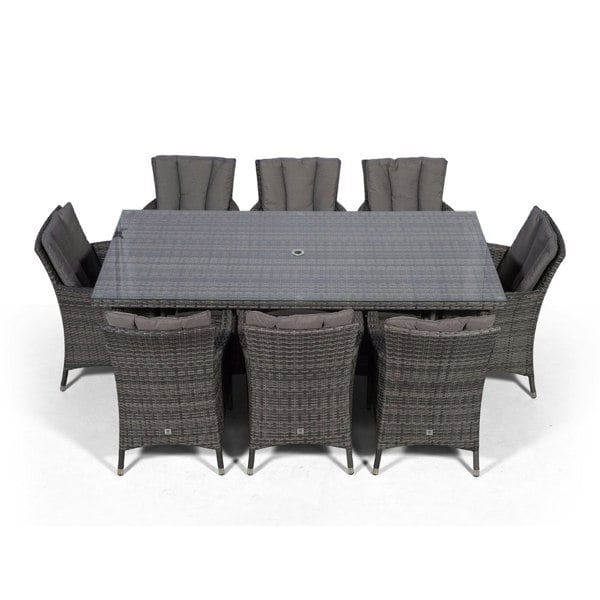 Giardino Savannah Rectangular 8 Seater Rattan Patio Dining Set