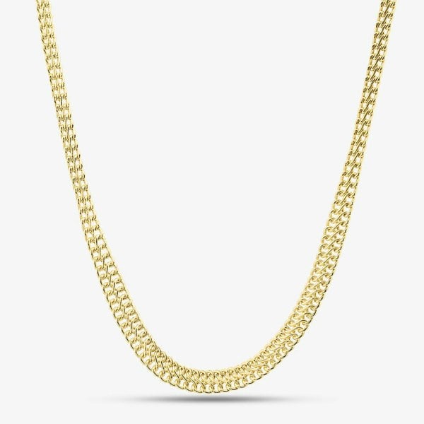 T. H. Baker 9ct Gold 18 inch Graduated Chain Necklace NBE027