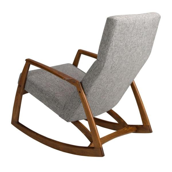 Angel Cerdá Grey fabric rocking chair 5106