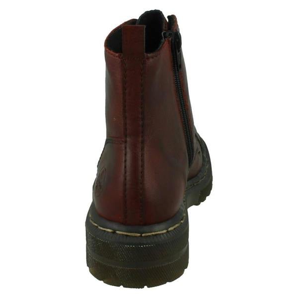 Rieker Ladies Rieker Zip and Lace Ankle Boot 78202