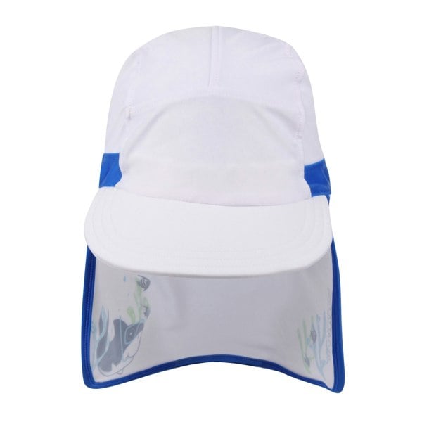 Regatta Childrens/Kids Protect II Bubbles The Shark Cap - Hawaiian Blue