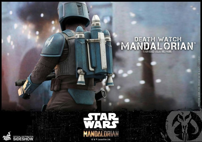 star wars the mandalorian death watch mandalorian 1:6 scale hot toys 907141