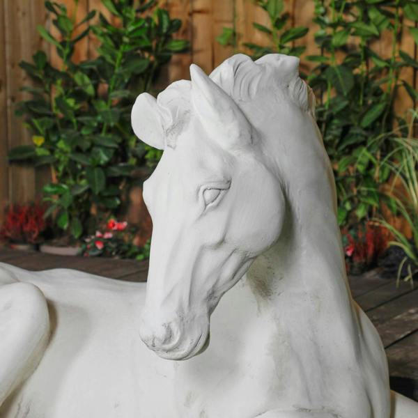 Lifesize Reclining Horse Statue 