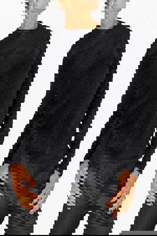 Paulo Due Women's Textured Crew Neck Jumper