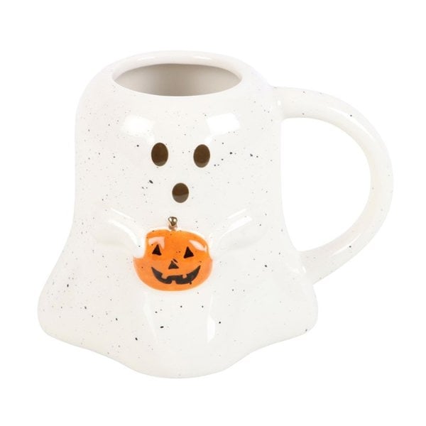 Serano Ghost Shaped Mug with Pumpkin