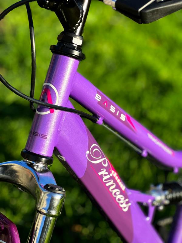 Basis Bikes Basis Princess 20" Girls Full Suspension Mountain Bike - Pearl Purple/Pink