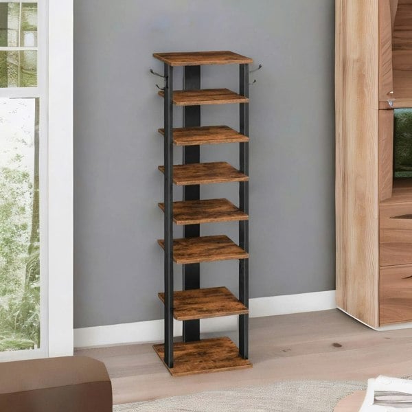 Rafaelo Mobilia Narrow 8-Tier Vertical Shoe Rack