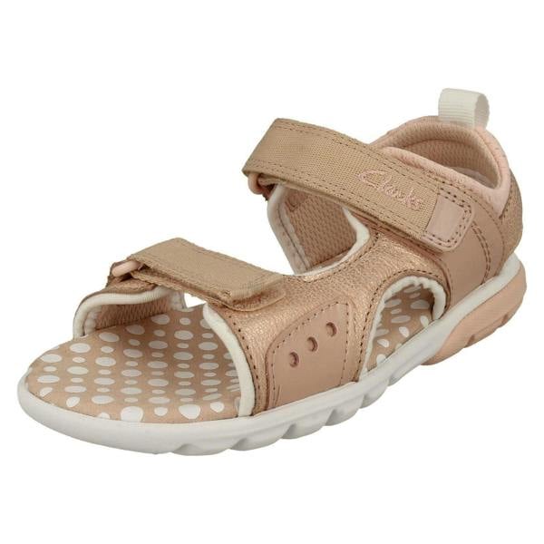 Clarks Childrens Clarks Hook And Loop Sandals Rocco Tide K