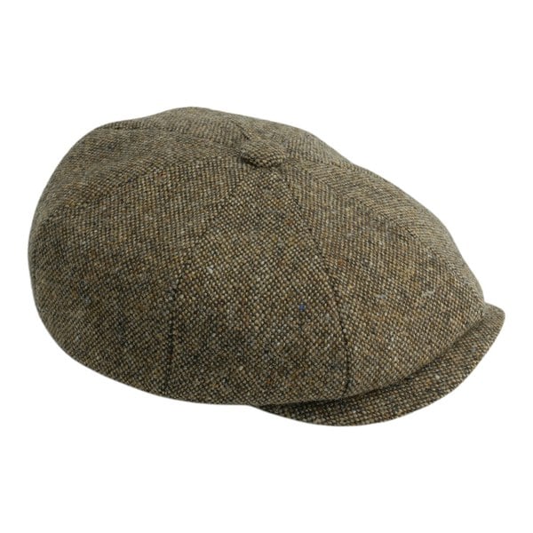 Gamble & Gunn Ardura - Brown Button Top Cap Molloy and Sons Irish Donegal Tweed