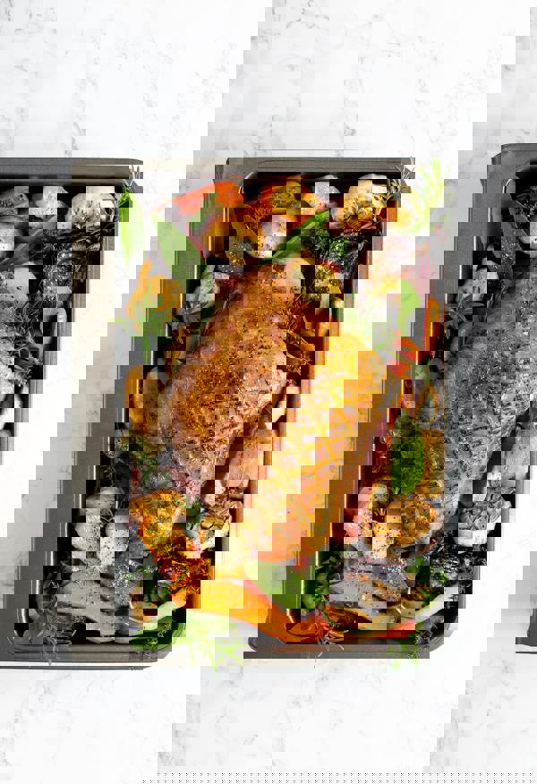 MasterClass Smart Stack Non-Stick 41cm x 33cm Roasting Tin