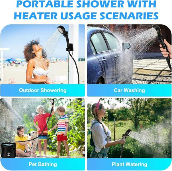 Leaper Portable Camping Shower with Heater