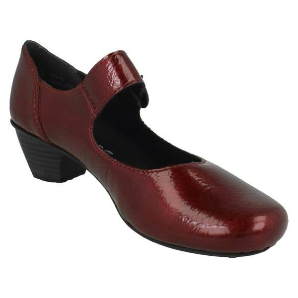 Rieker Ladies Rieker Buckle Detailed Hook and Loop Smart Heels 41756