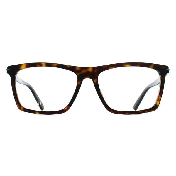 Gucci Glasses Frames GG1445O 002 Shiny Dark Havana Men