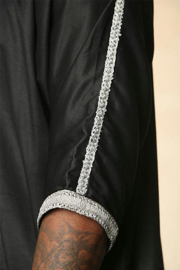 Infinity Leather Men's Moroccan Thobe Jubba Robe Eid Djellaba Gandoura