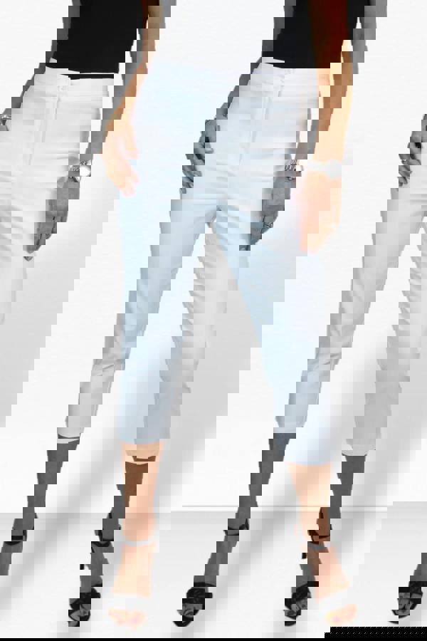 Paulo Due Women's Slim Fit Stretch Cropped Trousers