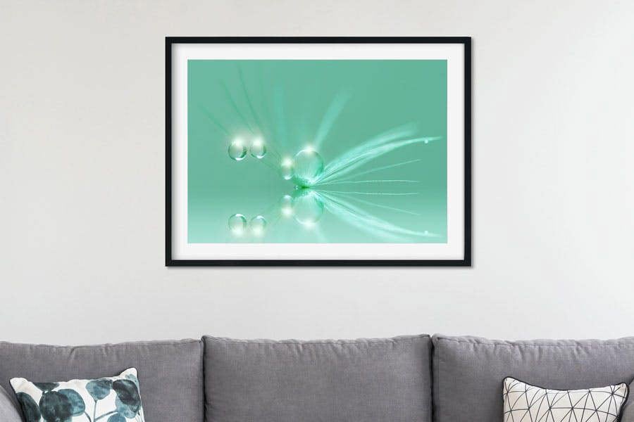 green nature themed art print