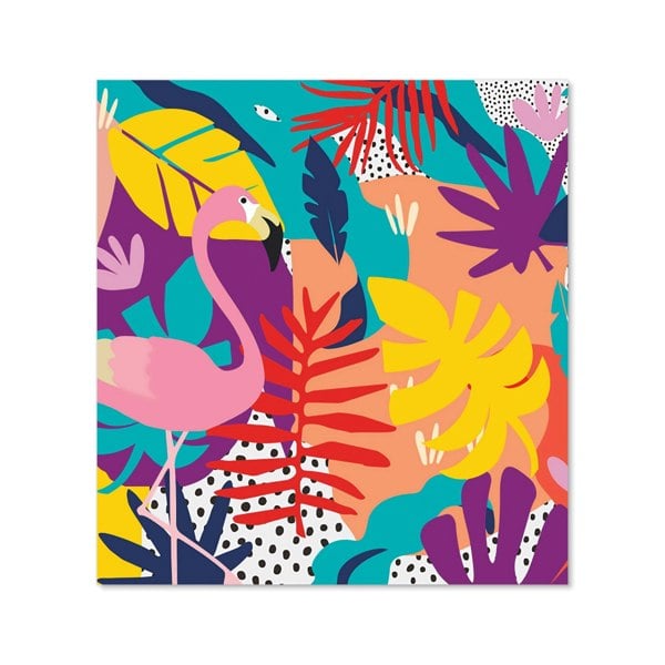 Warren Reed - Designer Tropical Flamingoes Kitchen Splashback