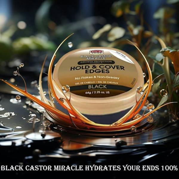 Strong hold edge gel for braids, twist and relaxed hair