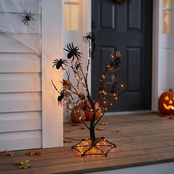 Garden Greatness Halloween LED Spider Tree Web Base