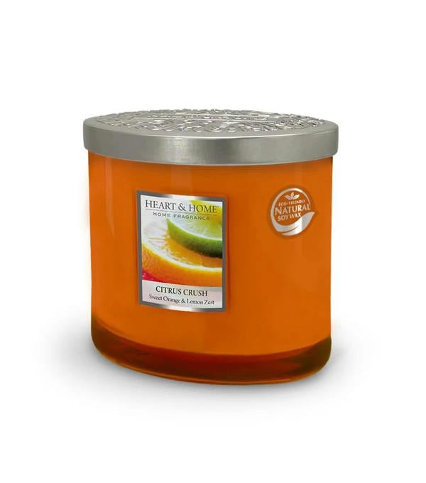 Heart & Home Citrus Crush - 2 Wick Ellipse Candle