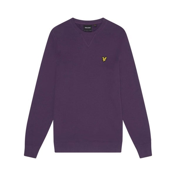 Lyle & Scott Mens Crew Neck Long-Sleeved Sweatshirt - Thistle Shadow