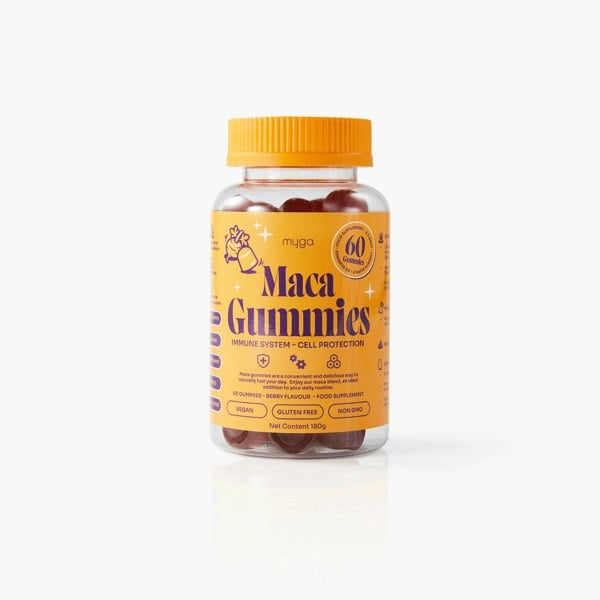 Myga Maca Gummies – Vegan Berry Energy & Balance Support