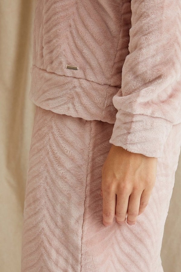 Cosy Chevron Lounge Suit in RoseLoungewear