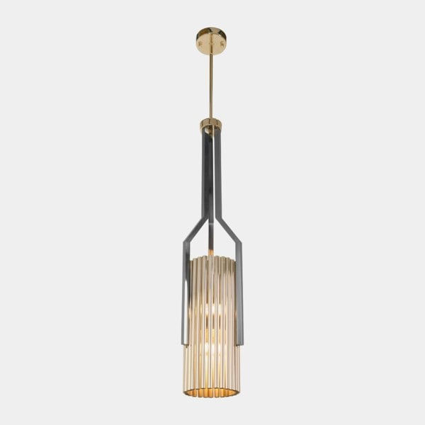 Castro Lighting Black Nickel Mate & Gold Luxury Pendant Lamp