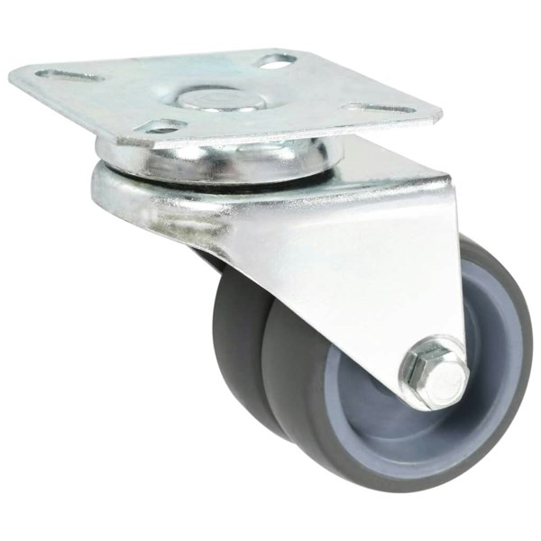 Berkfield Twin-wheel Swivel Casters 4 pcs 50 mm