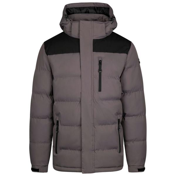 Trespass Mens Ahmor Padded Jacket - Mid Grey - 
