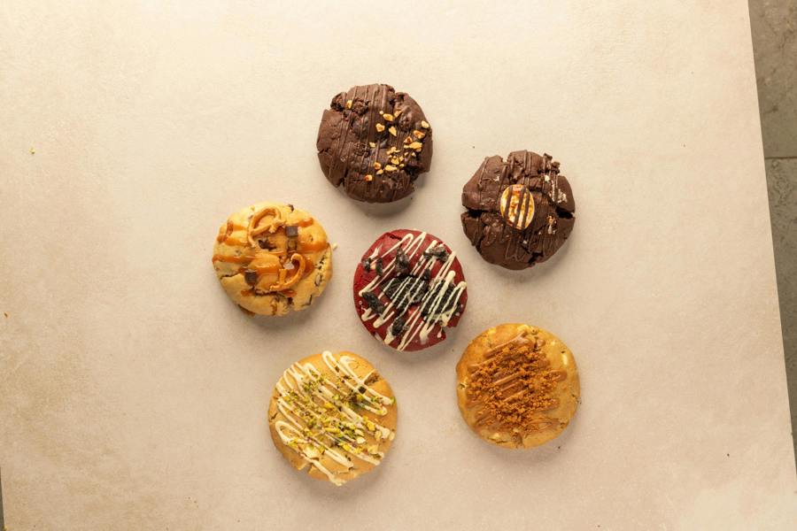 Eggless Stuffed Cookie Selection Box – 6 Mixed Cookies